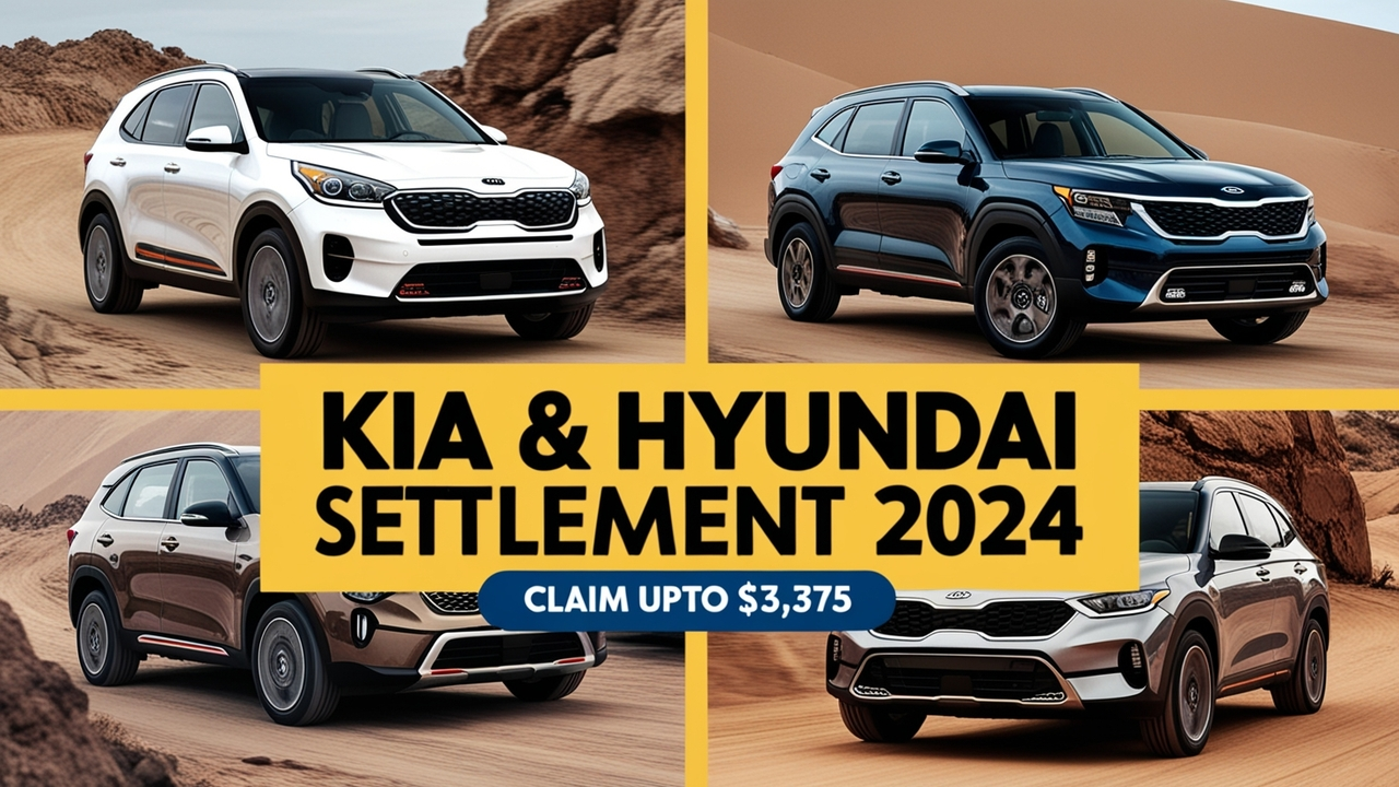 Hyundai & Kia Car Owners Can Claim Up to $3375