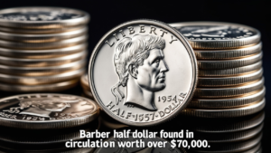 Rare Barber Half Dollar Worth $70,000 Found in Circulation