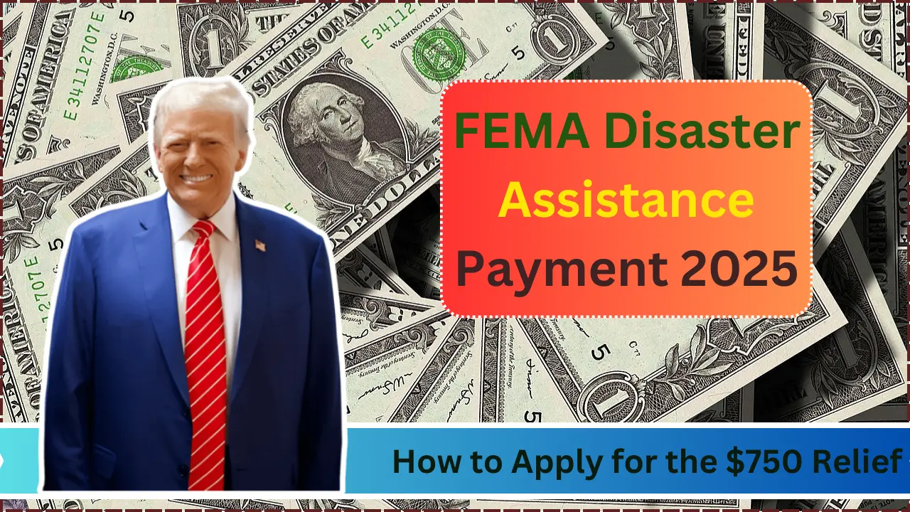 FEMA Disaster Assistance Payment 2025 How to Apply for the $750 Relief