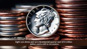 Rare $72 Million Dimes and Bicentennial Quarters