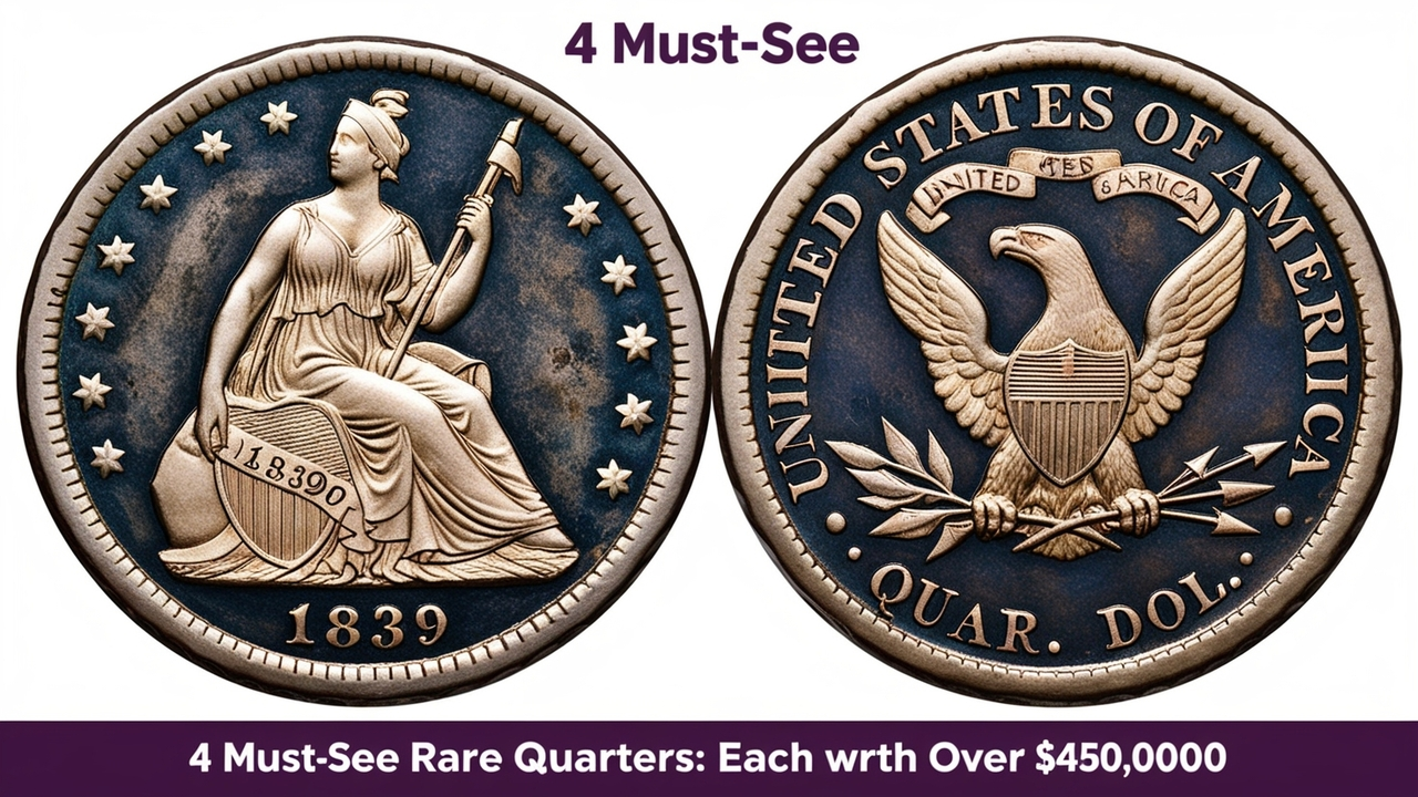 Top 4 Rare Quarters Worth Over $450000